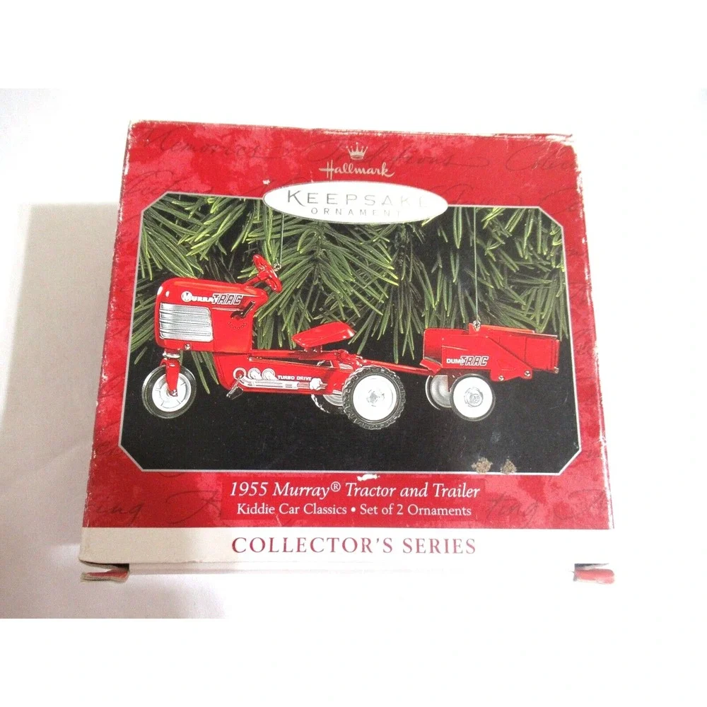9 HALLMARK Keepsake Ornaments Hot Rod Chinese Barbie 1955 Murray Tractor Angel..